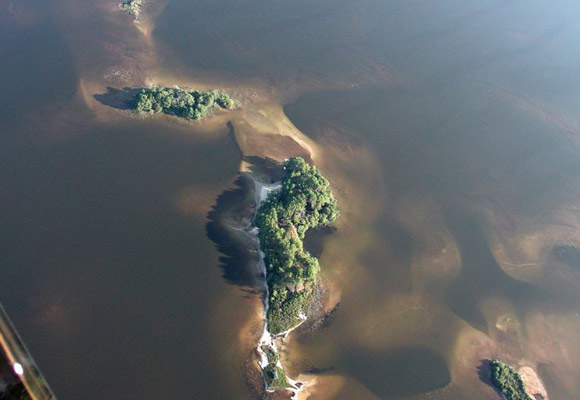 Vue aérienne des iles (2002)