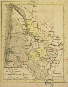 Carte gironde 1790