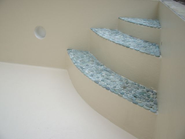 escalier de piscine design